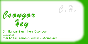 csongor hey business card